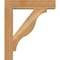 Ekena Millwork Funston Block Rough Sawn Bracket w/ Offset Brace, Western Red Cedar, 6"W x 24"D x 28"H BKT0604X24X28FST05RWR - alternate 3